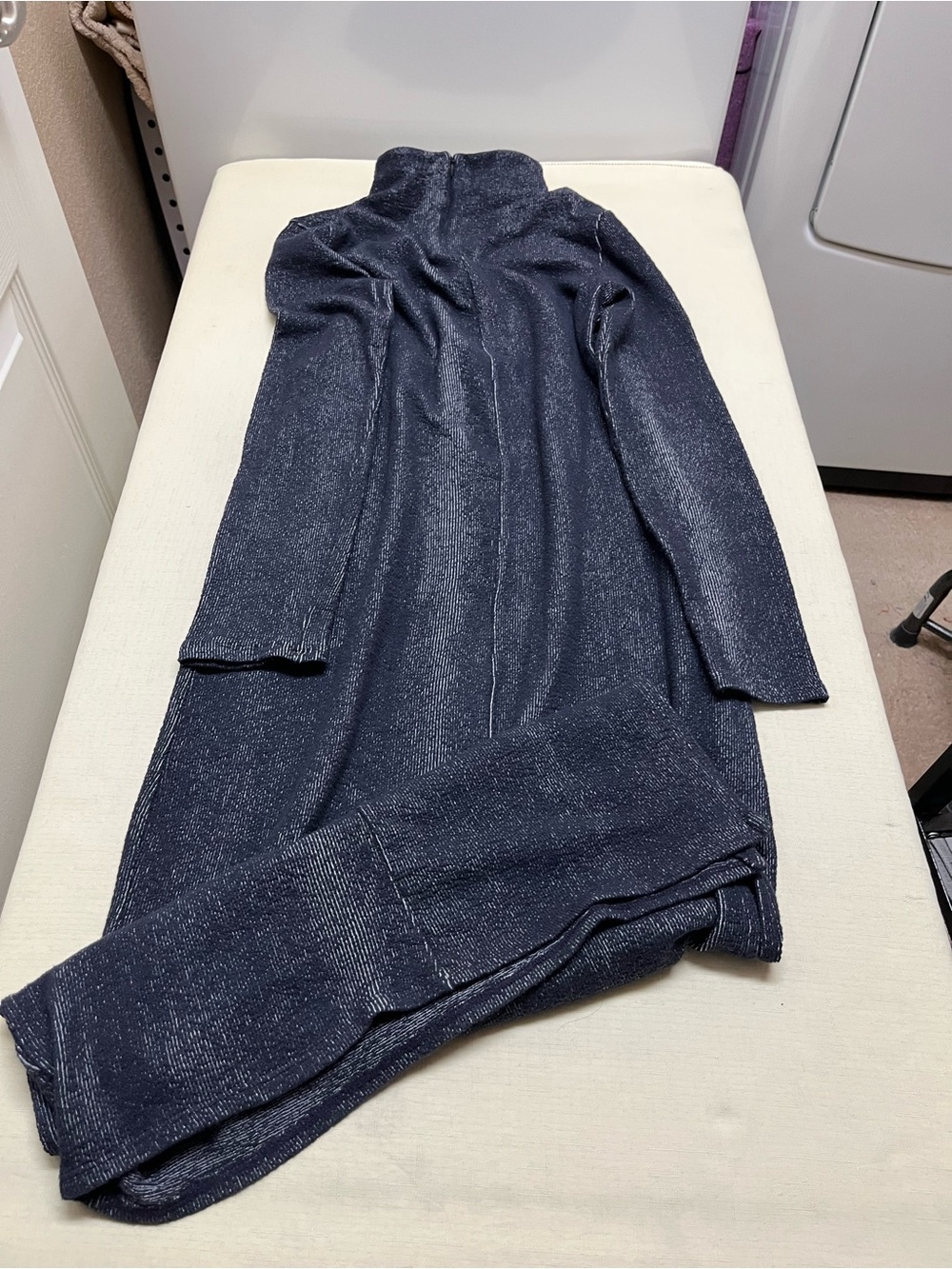 French Connection size 8 ribbed mock neck maxi dress - Picture 9 of 14